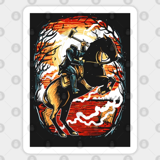 Headless Horseman Sticker by SEspider